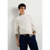 Pepe Jeans para homem. PM5800201 Moletom Jasper Crew branco (M), Casual, Algodão