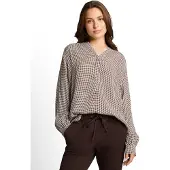 Tom Tailor Blusa bege / castanho / branco lã
