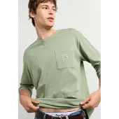 Pepe Jeans para homem. PM5010602 Camisa Jude verde (L), Casual, Algodão, Manga comprida