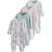 Next Pijama menta / verde pastel / roxo pastel / branco natural
