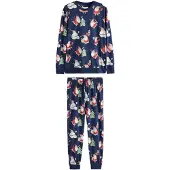 Next Pijama comprido navy / verde / vermelho / branco