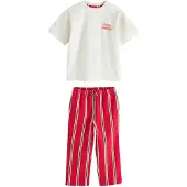 Next Pijama amarelo / verde / vermelho / branco