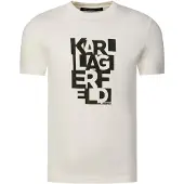 Karl Lagerfeld Camisa bege / preto