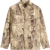 Levi's Camisa 'LS WORKER' bege / castanho / castanho escuro / cáqui