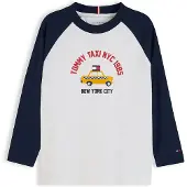 Tommy Hilfiger Camisola marinho / amarelo / vermelho fogo / branco
