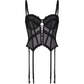 Hunkemoller Corpete 'Kat' preto