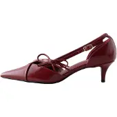 Next Sapatos de salto vermelho vinho
