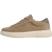 Pepe Jeans para homem. PMS000068 Sapatilhas de pele Colins Basic bege (40), Plano, Serraje, Cordão, Casual