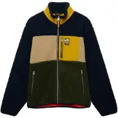 Superdry Moletom Com Fecho Colour Block Retro Fleece