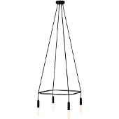 Creative Cables Luminária Pendente Cage 4 Drops P-light