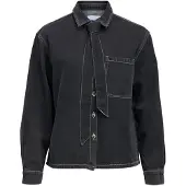 Vila Blusa 'OBJROSIE' preto denim