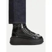 Karl Lagerfeld Botim com fivela 'ANAKAPRI' preto