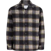 Jack & Jones Camisa 'JJESOHO OLLIE' azul noturno / umbra / branco