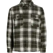 Jack & Jones Camisa 'JJEREGENT' oliveira / branco