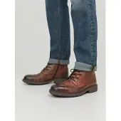 Jack & Jones Botas com atacadores 'Howard' conhaque