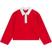 We fashion Camisola vermelho fogo / branco