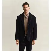 Gant para homem. 7706387 Blazer de bombazine azul-marinho (48), Algodão, Clássico