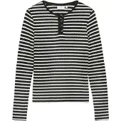 Comma Pullover preto / branco