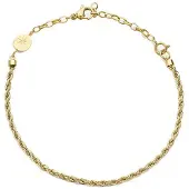Brosway Pulseira feminina elegante em aço banhado a ouro Essential BNL056