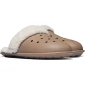 Crocs Chinelos Classic Fuzz Scuff mulheres - Bege - 39 / 40