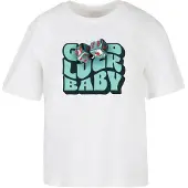 Miss Tee Camisa 'Good Luck Baby' turquesa / vermelho / preto / branco
