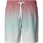 Urban Classics Calções de banho menta / vermelho vivo
