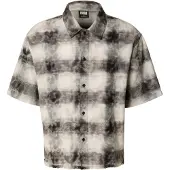 Urban Classics Camisa preto / branco lã