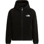 The North Face Casaco em moletão 'GLACIER' preto / branco