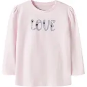 Name it Camisola 'NMFOLINAS' cinzento-prateado / rosa pastel