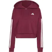 Adidas Sweatshirt de desporto borgonha / branco