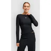Roxy Top De Manga Comprida Rise&vibe Rib Crossed