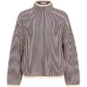 EDITED The Label Pullover 'Nohea' roxo / branco