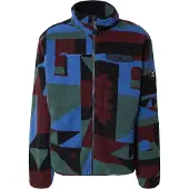 Iriedaily Casaco de velo 'Insaneia' azul / abe / vermelho escuro / preto