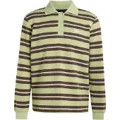 Adidas POLO DE MALHA ÀS RISCAS