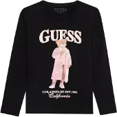 GUESS Camisola camelo / cor-de-rosa / preto