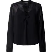 Pepe Jeans para mulher. PL3051559 Blusa Julianna preto (XS), Casual, Viscoso, Manga comprida