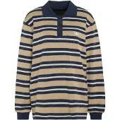 Adidas Originals POLO DE MALHA ÀS RISCAS