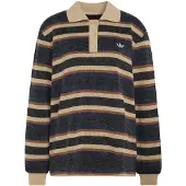 Adidas Originals POLO DE MALHA ÀS RISCAS