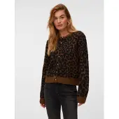 Vero Moda Casaco de malha 'VMNEWKAI' caramelo / castanho escuro