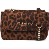 Valentino Mala de ombro 'OCARINA' castanho / umbra / ouro