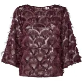 Y.A.S Blusa 'YASPazilla' borgonha
