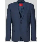 HUGO para homem. 50495628 Blazer Colbert azul (56), Casual, Clássico, Poliéster
