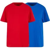 Urban Classics Camisa azul / vermelho