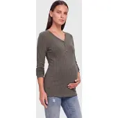ONLY Maternity Camisa 'OLMLOLA' verde escuro