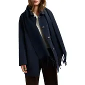 Pepe Jeans para mulher. PL4024545 Casaco Mikaela marinho (XL), Casual, Lã, Clássico