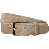 Hackett para homem. HM4100070 Cinto de couro Edge bege (38), Casual, Clássico, Camurça