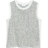 Comma Top preto / branco