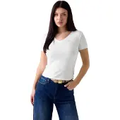 GUESS Camisa transparente / branco