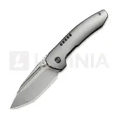 We Knife Micro Trogon, Satin Polished Ti, Polished Beadblast