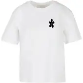 Miss Tee Camiseta De Manga Curta Good Karma Happy Flower